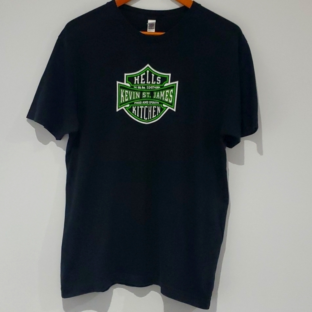 New York City Hells Kitchen Souvenir black/white/ green Tshirt L